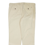 TOMMY HILFIGER Custom Fit Mens Trousers Beige Regular Straight W38 L32