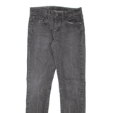 LEVI'S 511 Jeans Mens Grey Slim Straight Stone Wash W29 L32