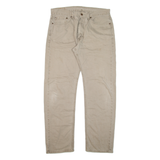 LEVI'S 505 Mens Trousers Beige Regular Straight W36 L34