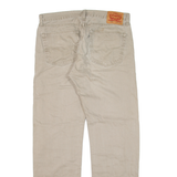 LEVI'S 505 Mens Trousers Beige Regular Straight W36 L34