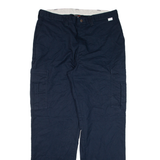 DICKIES Cargo Mens Trousers Blue Regular Straight W38 L33
