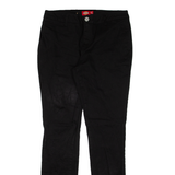 DICKIES Womens Trousers Black Slim Straight W30 L31