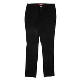 DICKIES Womens Trousers Black Slim Straight W30 L31