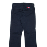 DICKIES Mens Trousers Blue Slim Bootcut W27 L30