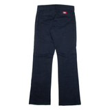 DICKIES Mens Trousers Blue Slim Bootcut W27 L30