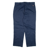 DICKIES Mens Trousers Blue Regular Straight W38 L29