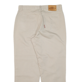BLUE RIVER Mens Trousers Beige Relaxed Tapered W32 L28