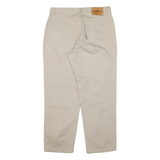 BLUE RIVER Mens Trousers Beige Relaxed Tapered W32 L28