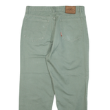 BLUE RIVER Mens Trousers Green Relaxed Straight W34 L27