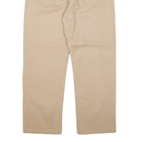 GO WEST Mens Trousers Beige Regular Straight W34 L27