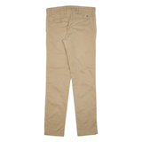 CARHARTT Mens Trousers Beige Slim Tapered W30 L32