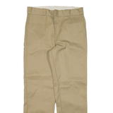 DICKIES Mens Trousers Beige Regular Straight W34 L32