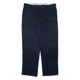DICKIES Mens Trousers Blue Regular Straight W40 L32