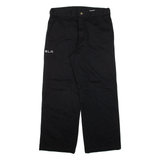 DICKIES Womens Trousers Black Relaxed Straight W30 L27