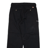 DICKIES Womens Trousers Black Relaxed Straight W30 L27