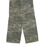 SUBDUED Camo Cargo Womens Trousers Green Relaxed Wide-Leg W24 L34