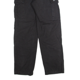 BAC Cargo Mens Trousers Black Regular Straight W26 L30