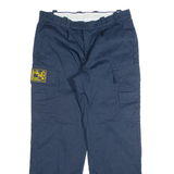 HAUG Cargo Mens Trousers Blue Regular Straight W32 L30