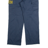 HAUG Cargo Mens Trousers Blue Regular Straight W32 L30