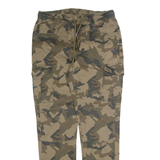 FSBN Camo Jogger Mens Trousers Green Slim Tapered W28 L28