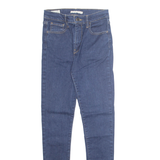 LEVI'S 720 High Rise BIG E Womens Jeans Blue Slim Skinny W27 L32