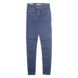 LEVI'S 720 High Rise BIG E Womens Jeans Blue Slim Skinny W27 L32