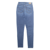 LEVI'S High Rise Womens Jeans Blue Slim Skinny Stone Wash W25 L29