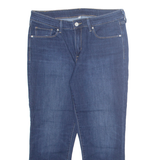 LEVI'S Roll Up Womens Jeans Blue Regular Tapered Stone Wash W30 L24