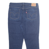 LEVI'S Roll Up Womens Jeans Blue Regular Tapered Stone Wash W30 L24