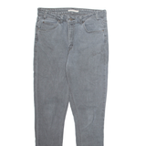 LEVI'S 721 High Rise Mens Jeans Grey Regular Tapered Stone Wash W31 L32