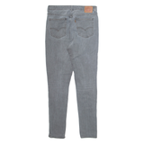 LEVI'S 721 High Rise Mens Jeans Grey Regular Tapered Stone Wash W31 L32