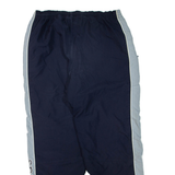 ADIDAS Womens Track Pants Blue Wide-Leg L W34 L32