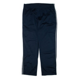 CHAMPION Womens Track Pants Blue Wide-Leg L W34 L30