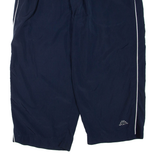 KAPPA Cropped Mens Sweatpants Blue Wide-Leg 2XL W36 L21