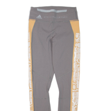 ADIDAS Mens Leggings Grey Skinny XS W24 L28