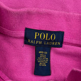 Age 10-12 Polo By Ralph Lauren Polo Shirt - Medium Pink Cotton