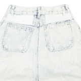 CODE NOUVEAU Womens Straight Skirt Blue Knee Length Denim XXS