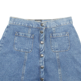 BDG URBAN OUTFITTERS Buttoned Womens A-Line Skirt Blue Short Denim XS