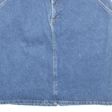 Womens Straight Skirt Blue Knee Length Denim S