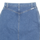Womens Straight Skirt Blue Knee Length Denim S