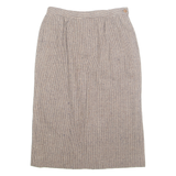 PENDLETON Womens Pencil Skirt Brown Midi Wool Houndstooth S