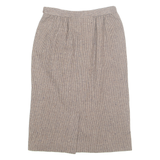 PENDLETON Womens Pencil Skirt Brown Midi Wool Houndstooth S