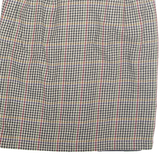 DAVID.N Womens Pencil Skirt Brown Midi Wool Check M