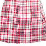 Womens A-Line Skirt Red Midi Wool Check S