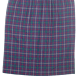 HABERDASHERY Womens Pencil Skirt Red Midi Wool Check M