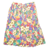 LISSPORT Womens Wrap Skirt Brown Long Floral S