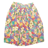 LISSPORT Womens Wrap Skirt Brown Long Floral S