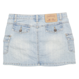 SALOMON Womens Straight Skirt Blue Short Denim M