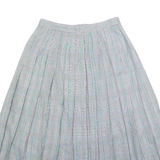 Womens Pleated Skirt Grey Midi Check S
