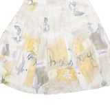 YVONNE Womens A-Line Skirt Beige Midi XXS